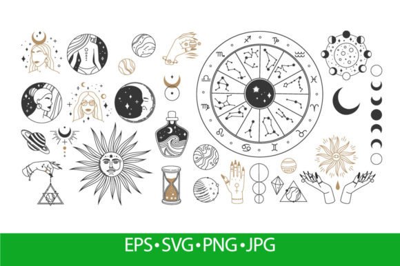 Download Mystical Astrology, Boho Celestial - Boho celestial Collection