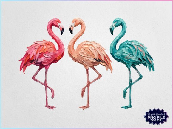 Download Hand Painted Flamingo Summer PNG - Paint Collection