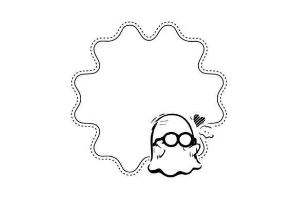 Download Hand Drawn Halloween Ghost Frame Art Svg - Svg Collection