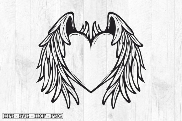 Download Heart Wing Svg , Angle Wings Clipart - Svg Collection