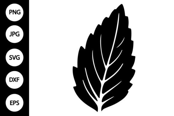 Download Silhouette Mint Leaf SVG - Svg Collection