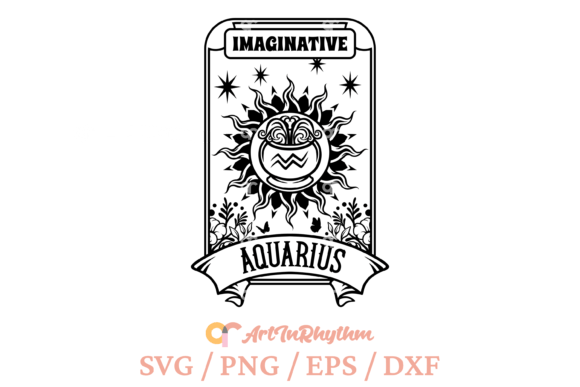 Download Aquarius Mystical Tarot Card Svg - Svg Collection