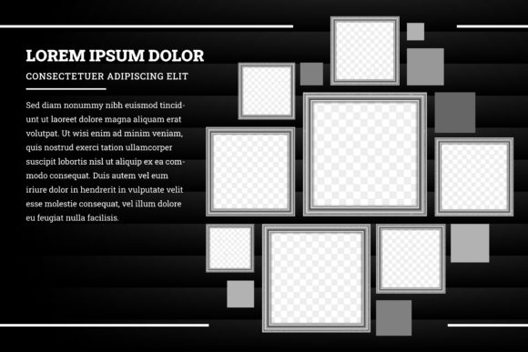 Download Black Frame Photo Collage Background - Premium Resources